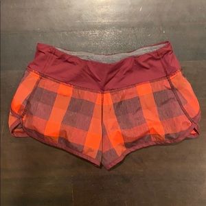 Lululemon speed shorts